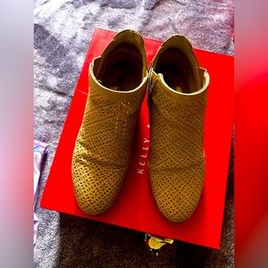 Kelly and Katie microsuede ankle boots